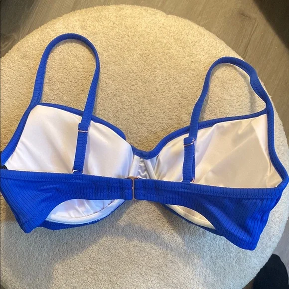 BNWT Shade & Shore Vibrant Blue Bikini Top w CUPSHE Tie Dyed Bottoms 34DD/ Large - Picture 9 of 10